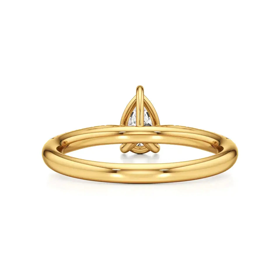 Amara | Round & Pear Lab-Grown Diamond Ring - Nivara