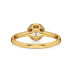 Mira | Round Lab-Grown Diamond Ring with Halo around it - Nivara