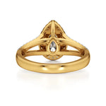 Mira | Pear Cut Solitaire with Halo - Nivara