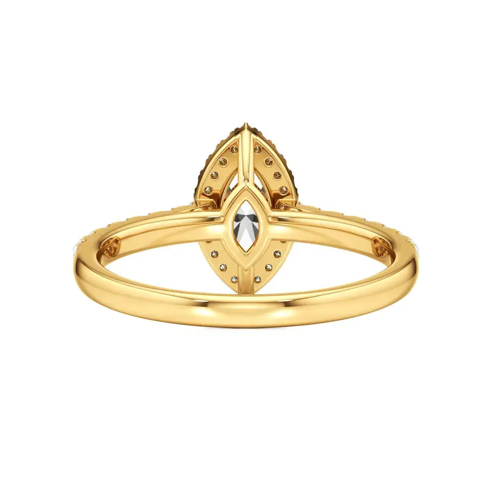 Mira | Round & Marquise Lab-Grown Diamond Halo Ring - Nivara
