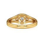 Aria | Round & Radiant Lab-Grown Diamond Three-Stone Ring - Nivara