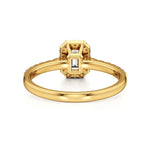 Mira | Emerald Lab-Grown Diamond Halo Ring - Nivara
