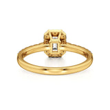 Mira | Emerald Lab-Grown Diamond Halo Ring - Nivara