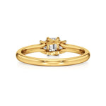 Aria | Emerald Lab-Grown Diamond Three-Stone Ring - Nivara