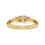 Aria | Round Lab-Grown Diamond Three-Stone Ring - Nivara