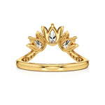 Flora | Round & Pear Lab-Grown Diamond Ring with Pav�� Accents - Nivara