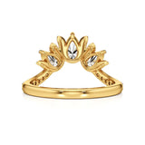 Flora | Round & Pear Lab-Grown Diamond Ring with Pav�� Accents - Nivara