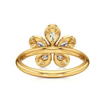 Flora | Round & Pear Lab-Grown Diamond Ring - Nivara