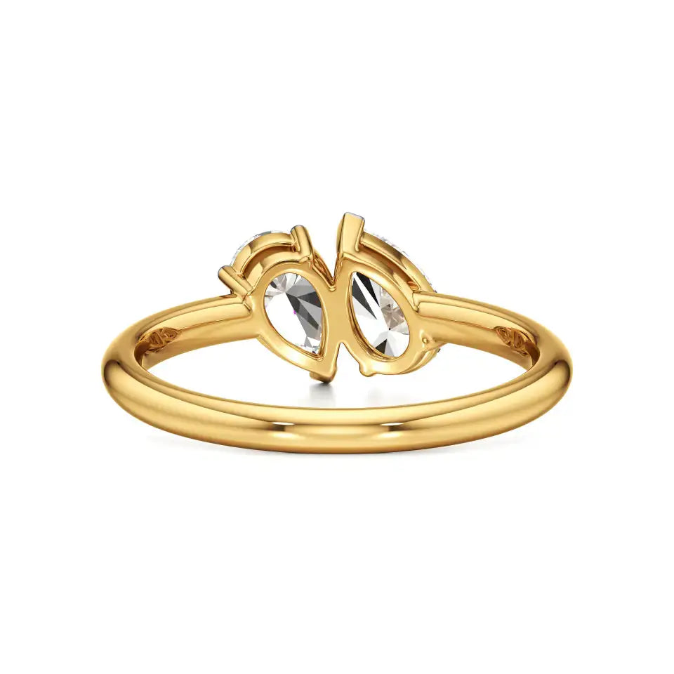Toi et Moi | Pear Lab-Grown Diamond Ring - Nivara