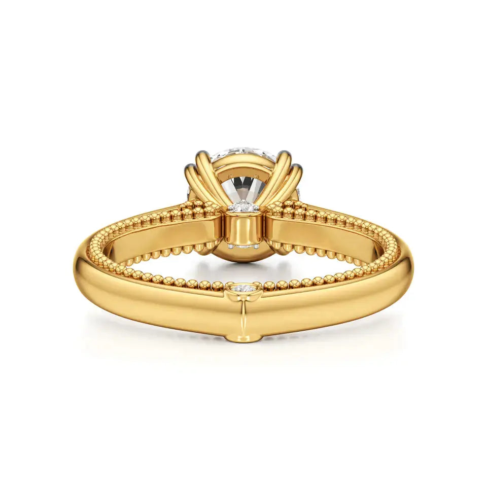 Amora | Round Lab-Grown Diamond Solitaire Ring - Nivara