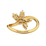 Flora | Pear Diamonds in Flora Design - Nivara