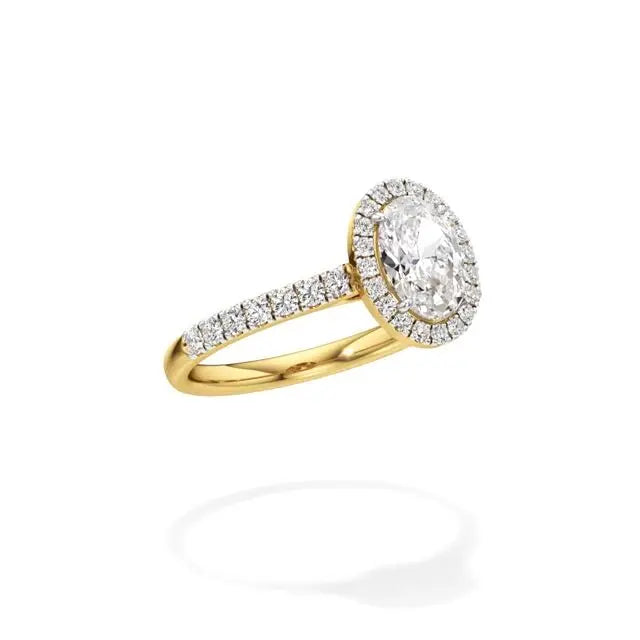 Mira | Round & Oval Lab-Grown Diamond Halo Ring - Nivara