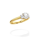 Aria | Oval Lab-Grown Diamond Three-Stone Ring - Nivara