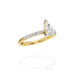 Amara | Round & Pear Lab-Grown Diamond Ring - Nivara