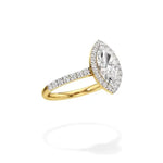 Mira | Round & Marquise Lab-Grown Diamond Halo Ring - Nivara