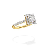 Mira | Round & Princess Lab-Grown Diamond Halo Ring - Nivara