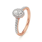 Mira | Round & Oval Lab-Grown Diamond Halo Ring - Nivara