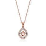 Celesta | Elegant Round Lab Grown Diamonds Cluster Pendant - Nivara