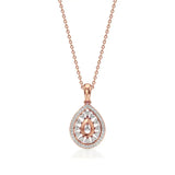 Celesta | Elegant Round Lab Grown Diamonds Cluster Pendant - Nivara