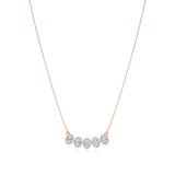 Elina | Oval Lab Grown Diamonds with Halo Necklace