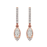 Amaya | Marquise & Round Lab-Grown Diamond Dangle Earrings