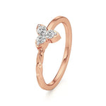 Flora | Lab-Grown Diamond Three-Stone Ring - Nivara