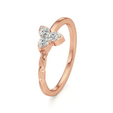 Flora | Lab-Grown Diamond Three-Stone Ring - Nivara