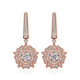 Flora | Round Round Lab-Grown Diamonds Floral Studs - Nivara
