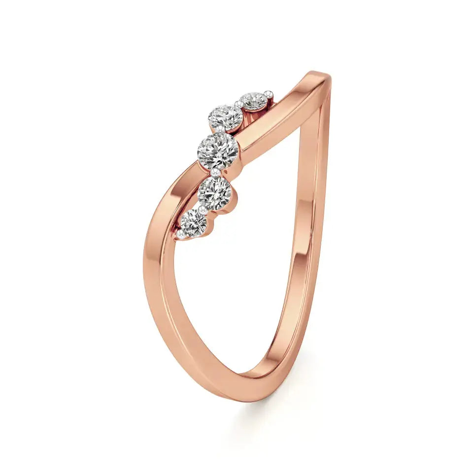 Foreva | Round Lab-Grown Diamond 5-Stone Band - Nivara