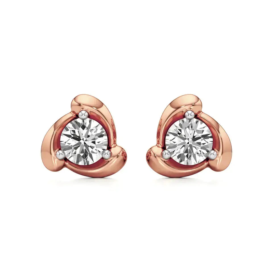 Mirage | Round Lab-Grown Diamonds Studs - Nivara