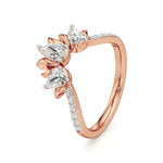 Flora | Round & Pear Lab-Grown Diamond Ring with Pav�� Accents - Nivara
