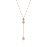 Amora | Round Lab Grown Diamond Bezel Setting Necklace - Nivara