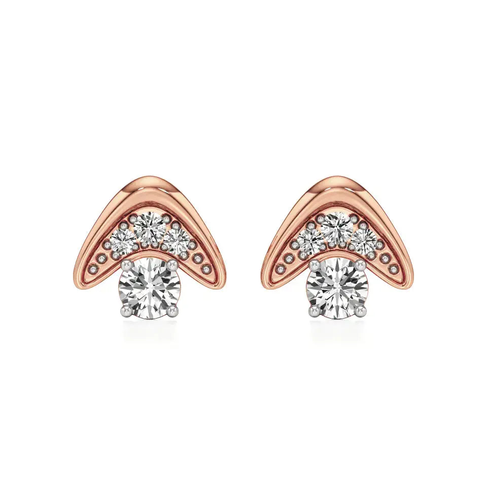 Mode | Round Lab-Grown Diamonds Clustered Studs - Nivara