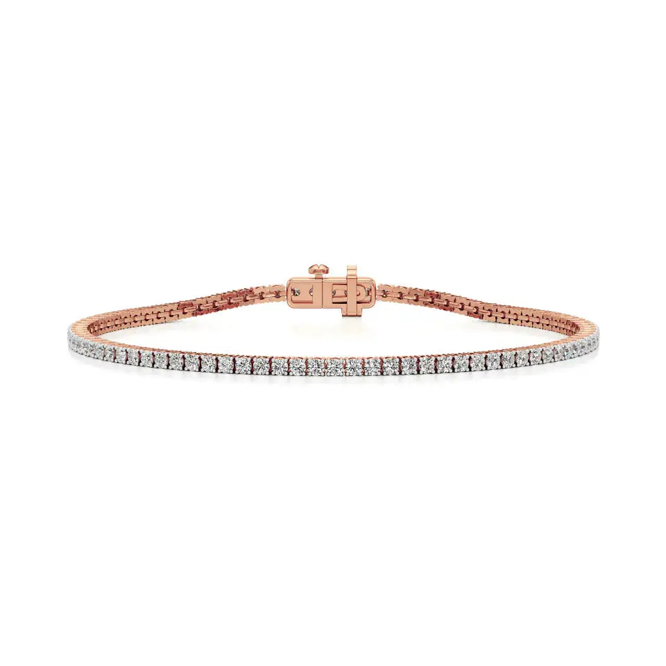 Sutra | Classic Round Lab Grown Diamonds Tennis Bracelet - Nivara