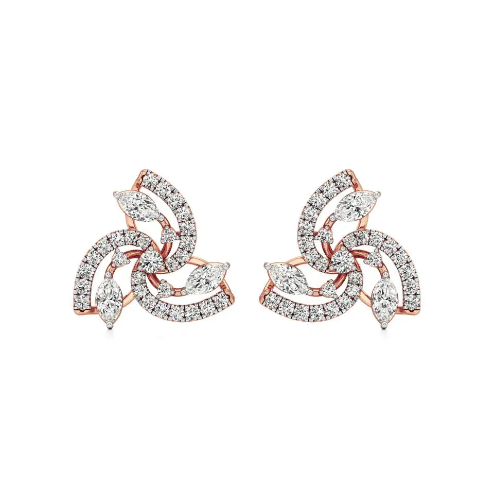 Mode | Round Lab-Grown Diamonds Halo Studs - Nivara
