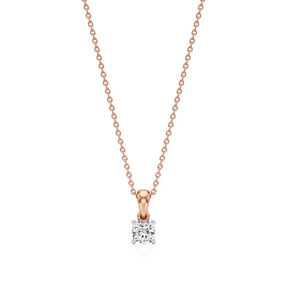 Thea | Cushion-Cut Solitaire Lab Grown Diamond Pendant - Nivara
