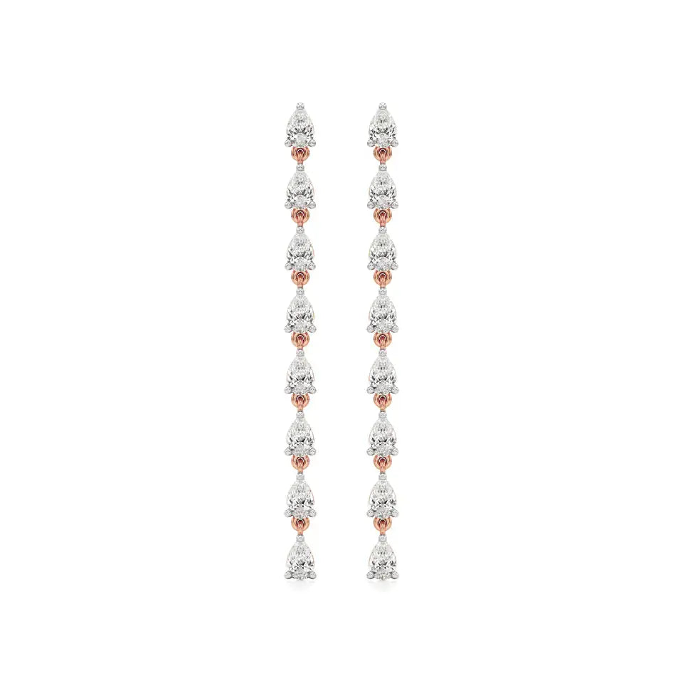 Mode | Pear Lab-Grown Diamonds Dangler Earrings - Nivara