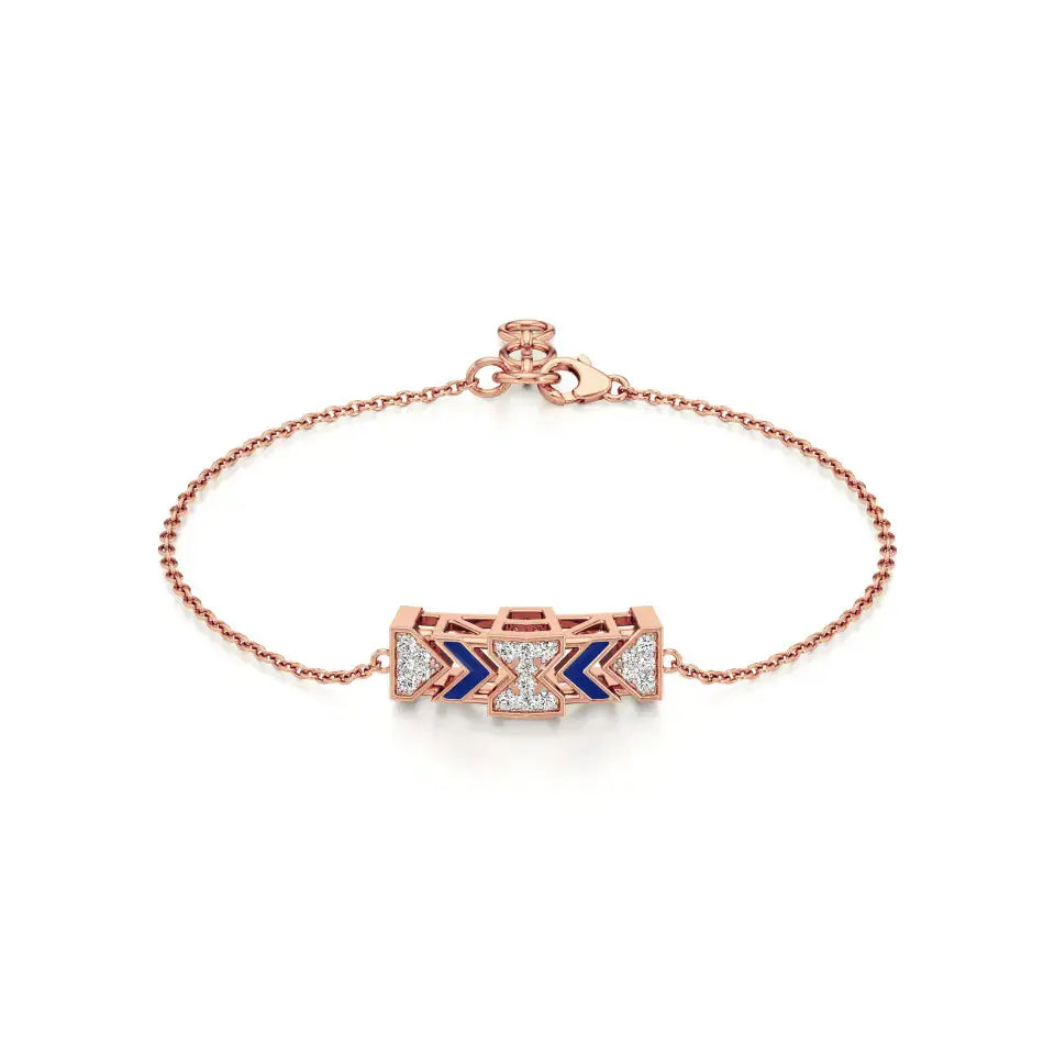 Rupak | Daily Wear Round Lab Grown Diamonds Chain Bracelet - Nivara