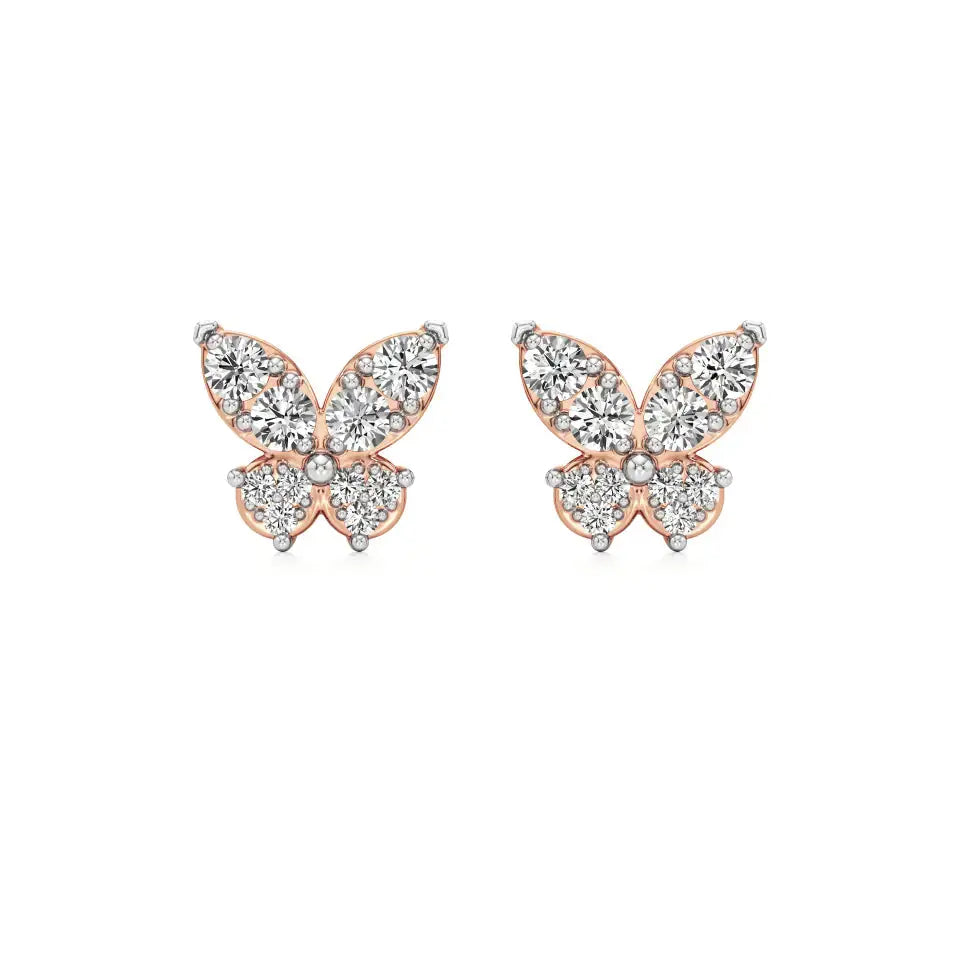 Vanya | Round Lab-Grown Diamonds on Butterfly Design - Nivara