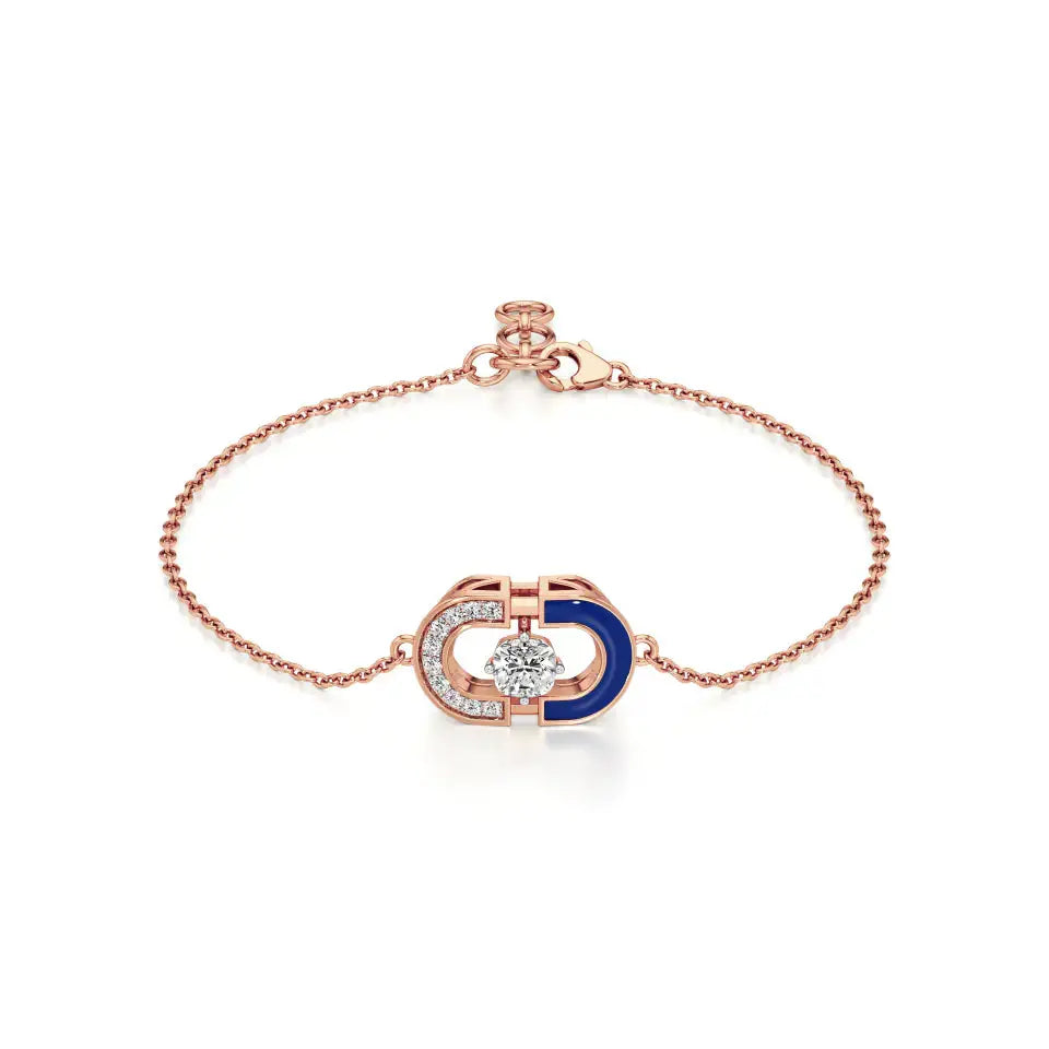 Rupak | Daily Wear Round Lab Grown Diamond Chain Bracelet - Nivara