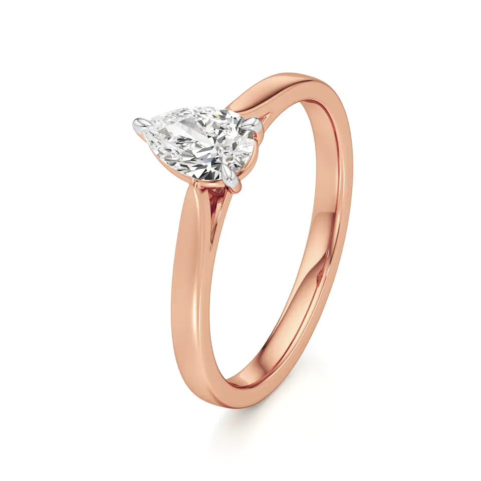 Amora | Pear Lab-Grown Diamond Solitaire Ring