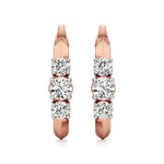 Aria | Trio Round Lab-Grown Diamond Hoop Earrings - Nivara