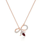 Foreva | Classic Ruby & Diamond Infinity Pendant - Nivara