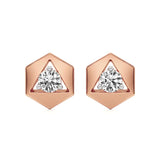 Amaya | Round Solitaire Lab-Grown Diamonds Studs