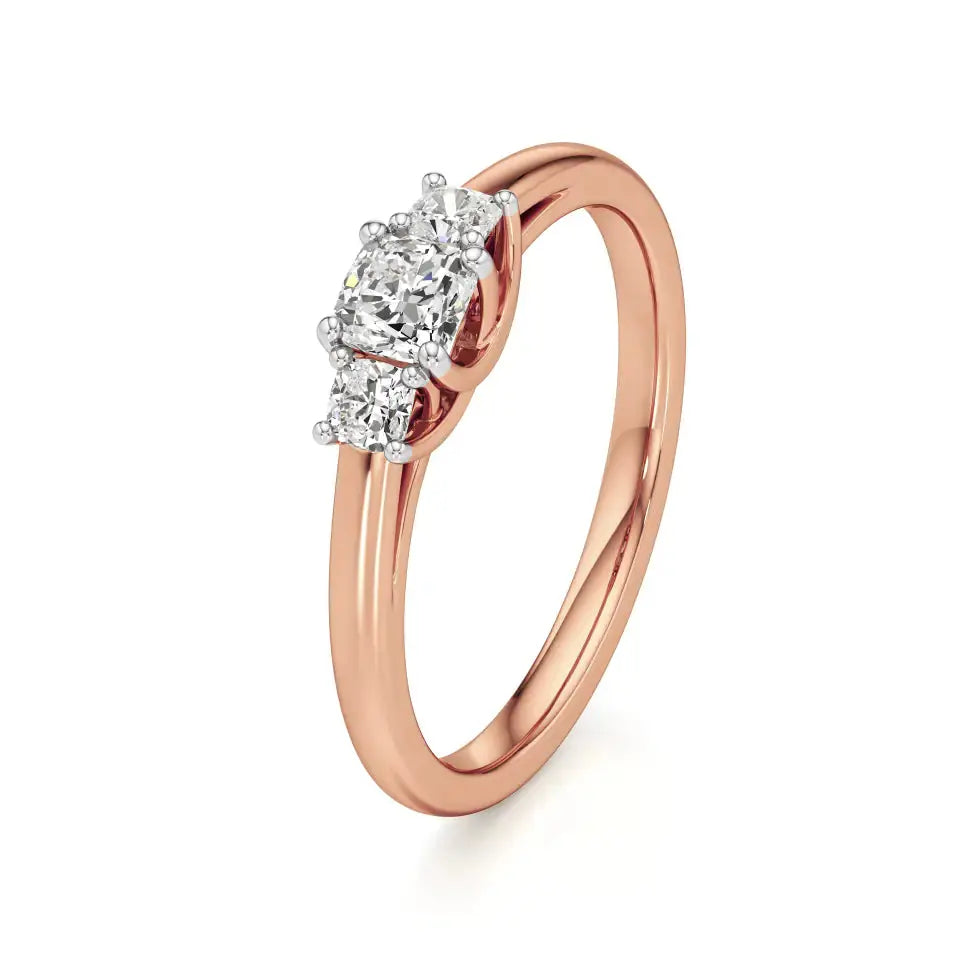 Aria | Lab-Grown Diamond Three-Stone Ring - Nivara