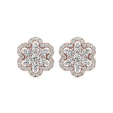 Flora | Round Lab-Grown Diamond Studs - Nivara