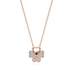 Flora | Floral Design with Center Ruby  Pendant - Nivara