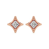 Mode | Princess Lab-Grown Diamond Solitaire Studs - Nivara