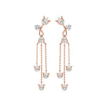 Mode | Pear & Round Lab-Grown Diamond Danglers - Nivara