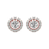 Sol | Round Lab-Grown Diamonds Halo Studs - Nivara